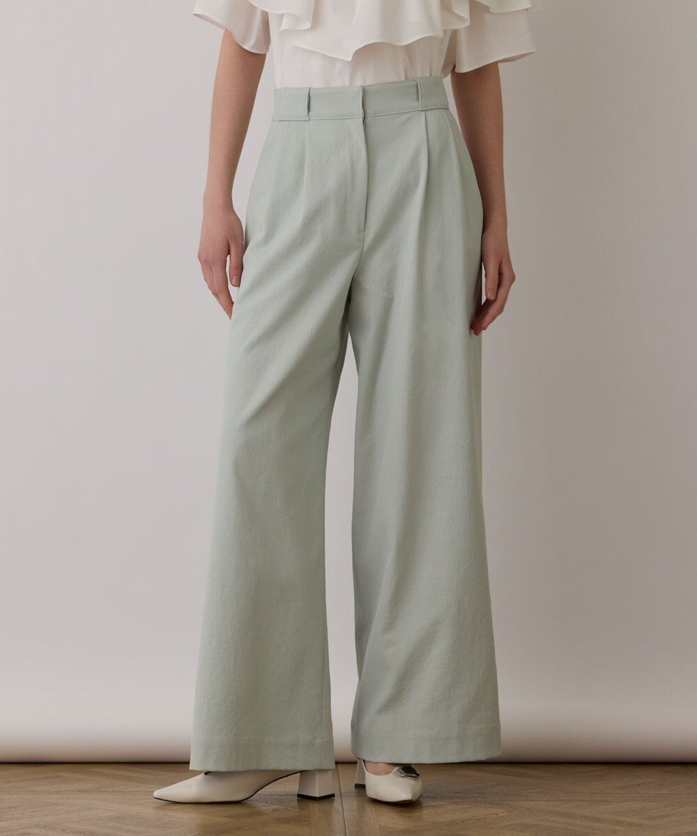 【グレース コンチネンタル/GRACE CONTINENTAL】のストレッチワイドPNT インテリア・キッズ・メンズ・レディースファッション・服の通販 founy(ファニー) 　ファッション　Fashion　レディースファッション　WOMEN　パンツ　Pants　NEW・新作・新着・新入荷　New Arrivals　ストレッチ　Stretch　ボトム　Bottom　ワイド　Wide　エレガント 上品　Elegant　夏　Summer　春　Spring　S/S・春夏　Ss・Spring/Summer　グリーン|ID: prp329100004522694 ipo3291000000031992055