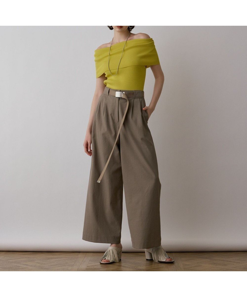 【グレース コンチネンタル/GRACE CONTINENTAL】のストレッチワイドPNT インテリア・キッズ・メンズ・レディースファッション・服の通販 founy(ファニー) 　ファッション　Fashion　レディースファッション　WOMEN　パンツ　Pants　NEW・新作・新着・新入荷　New Arrivals　ストレッチ　Stretch　ボトム　Bottom　ワイド　Wide　エレガント 上品　Elegant　夏　Summer　春　Spring　S/S・春夏　Ss・Spring/Summer　カーキ|ID: prp329100004522694 ipo3291000000031992057
