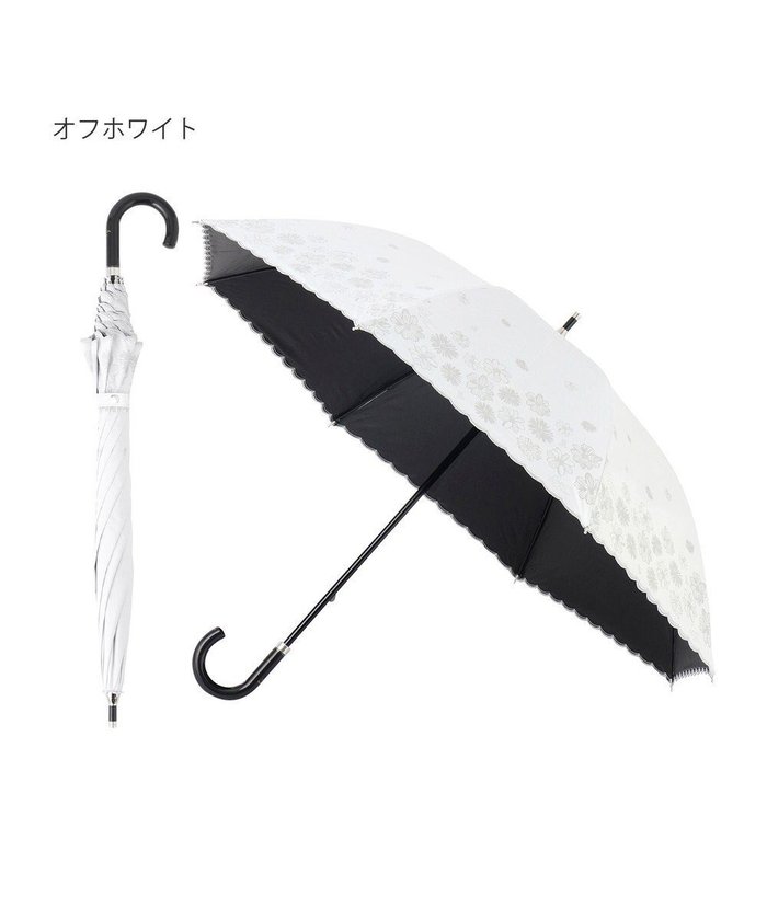 【ムーンバット/MOONBAT】のランバン オン ブルー 晴雨兼用日傘 長傘 フラワー×スカラ刺繍 遮光 遮熱 UV インテリア・キッズ・メンズ・レディースファッション・服の通販 founy(ファニー) https://founy.com/ ファッション Fashion レディースファッション WOMEN 傘 / レイングッズ Umbrellas/Rainwear フラワー Flower ミックス Mix 傘 Umbrella 日傘 Parasol |ID: prp329100004522717 ipo3291000000031992248
