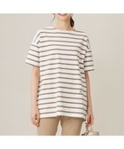 【自由区/JIYU-KU】の【洗える】ボーダーワイドBIG Tシャツ オフ×モカ|ID: prp329100004522720 ipo3291000000031992271