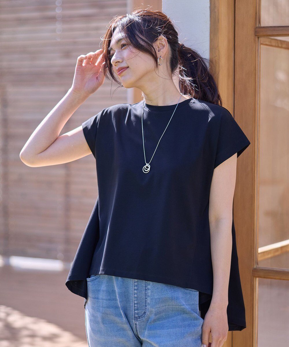 【エニィファム/any FAM】の【洗濯機可/UVケア】シルケットスムースチュニック 人気、トレンドファッション・服の通販 founy(ファニー) 　ファッション　Fashion　レディースファッション　WOMEN　トップス・カットソー　Tops/Tshirt　シャツ/ブラウス　Shirts/Blouses　ロング / Tシャツ　T-Shirts　カットソー　Cut and Sewn　NEW・新作・新着・新入荷　New Arrivals　おすすめ　Recommend　カットソー　Cut And Sew　スリーブ　Sleeve　チュニック　Tunic　フレンチ　French　夏　Summer　春　Spring　S/S・春夏　Ss・Spring/Summer　 other-1|ID: prp329100004522728 ipo3291000000031992357