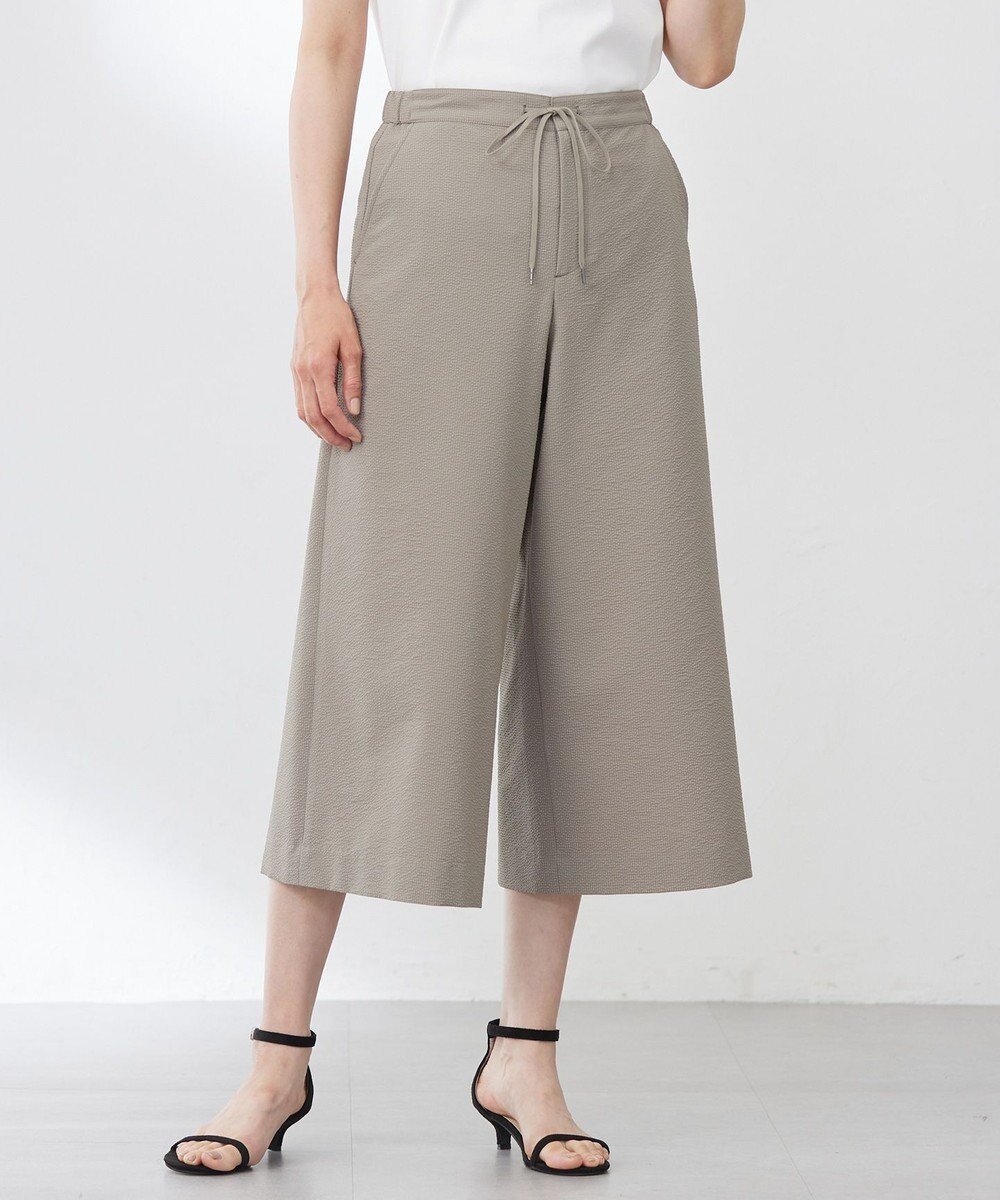 【ジェイ プレス/J.PRESS】の【洗える・吸水速乾】DRYライトサッカー クロップド パンツ 人気、トレンドファッション・服の通販 founy(ファニー) 　ファッション　Fashion　レディースファッション　Fashion for Women　パンツ　Pants & Trousers　春　Spring　洗える　Machine Washable　クロップド　Cropped, Short Length　吸水　Absorbent, Quick-Dry　サッカー　Seersucker, Summer Fabric　シンプル　Simple, Minimal　ストレッチ　Stretch, Stretchy Fabric　リラックス　Relax, Relaxed Fit　ワイド　Wide, Wide Fit　S/S・春夏　SS, Spring/Summer, Warm Season　夏　Summer　 other-1|ID: prp329100004522746 ipo3291000000035868615