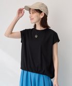 【エニィファム/any FAM】の【洗濯機可/UVケア】シルケットスムースドロストTシャツ ブラック|ID: prp329100004522749 ipo3291000000031992461
