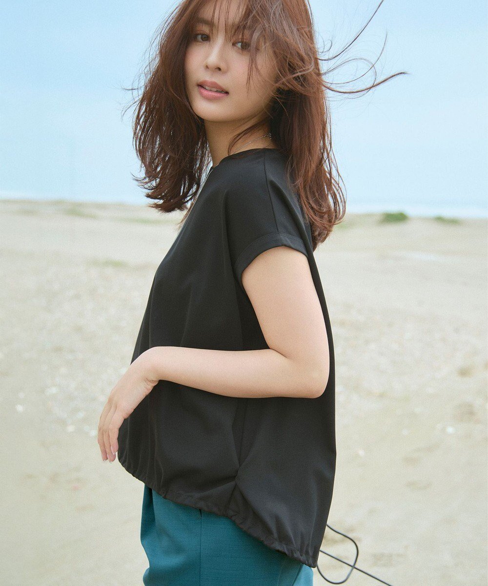 【エニィファム/any FAM】の【洗濯機可/UVケア】シルケットスムースドロストTシャツ 人気、トレンドファッション・服の通販 founy(ファニー) 　ファッション　Fashion　レディースファッション　Fashion for Women　トップス・カットソー　Cut & Sew Tops　シャツ・ブラウス・オフィスカジュアル　Elegant Blouses & Button-Ups　ロングTシャツ・Tシャツ　Longline T-Shirts & Tees　カットソー・ベーシックTシャツ　Cut-and-Sewn Tops / Stretch Tees & Basics　おすすめ　Recommended / Our Picks　カットソー　Cut and Sewn Top　カーゴパンツ　Cargo Pants, Utility Pants　コンパクト　Compact, Small Size　デニム　Denim, Jeans Material　トレンド　Trend, Trending Now　バランス　Balance, Style Balance　夏　Summer　春　Spring　S/S・春夏　SS, Spring/Summer, Warm Season　 other-1|ID: prp329100004522749 ipo3291000000033350281