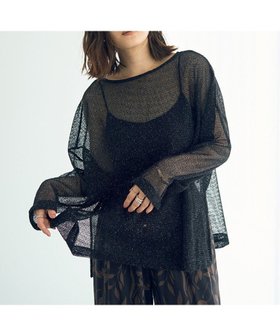 【イェッカ ヴェッカ/YECCA VECCA】 2wayラメメッシュトップス人気、トレンドファッション・服の通販 founy(ファニー) ファッション Fashion レディースファッション WOMEN トップス・カットソー Tops/Tshirt シャツ/ブラウス Shirts/Blouses ロング / Tシャツ T-Shirts カットソー Cut and Sewn NEW・新作・新着・新入荷 New Arrivals カットソー Cut And Sew スリット Slit ポケット Pocket メッシュ Mesh 夏 Summer 春 Spring S/S・春夏 Ss・Spring/Summer 羽織 Haori |ID:prp329100004522754