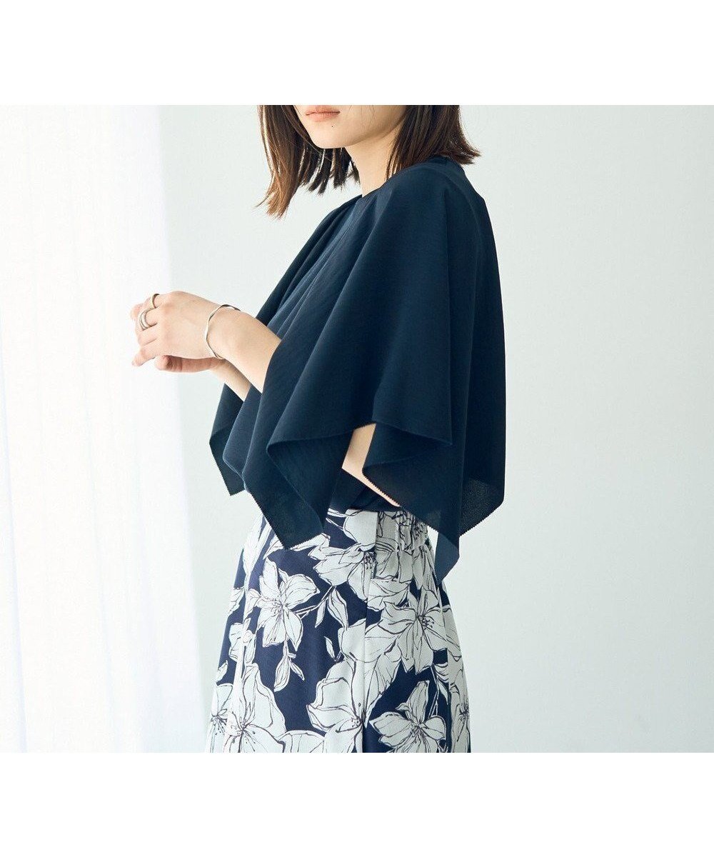 【イェッカ ヴェッカ/YECCA VECCA】のハンカチヘムスリーブブラウス インテリア・キッズ・メンズ・レディースファッション・服の通販 founy(ファニー) 　ファッション　Fashion　レディースファッション　WOMEN　トップス・カットソー　Tops/Tshirt　シャツ/ブラウス　Shirts/Blouses　NEW・新作・新着・新入荷　New Arrivals　エレガント 上品　Elegant　ジョーゼット　Georgette　ストレッチ　Stretch　ポケット　Pocket　夏　Summer　春　Spring　S/S・春夏　Ss・Spring/Summer　Navy|ID: prp329100004522755 ipo3291000000031992510