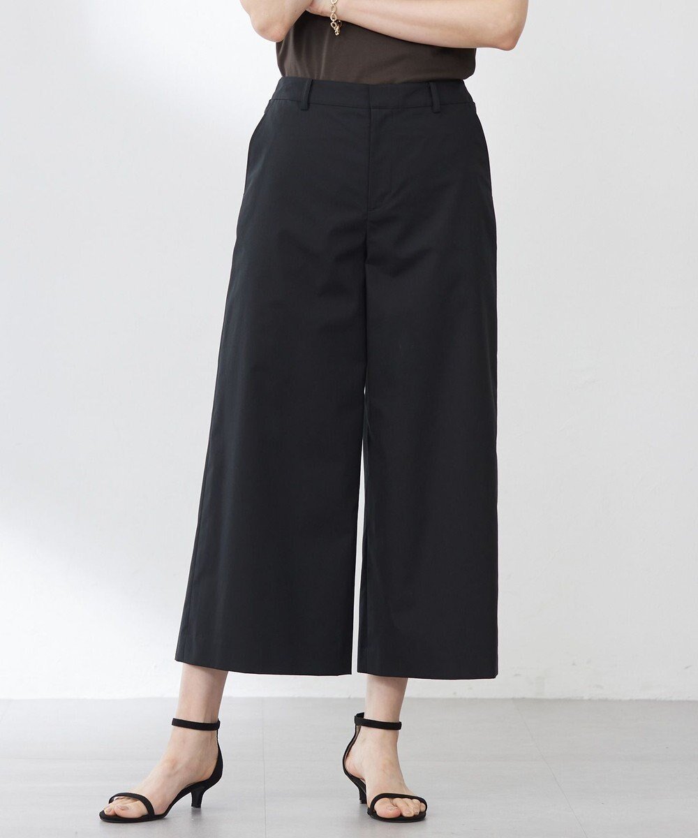 【ジェイ プレス/J.PRESS】の【洗える】ソフトシャンブレー クロップド パンツ インテリア・キッズ・メンズ・レディースファッション・服の通販 founy(ファニー) ファッション Fashion レディースファッション Fashion for Women パンツ Pants & Trousers 春 Spring 洗える Machine Washable クロップド Cropped, Short Length シンプル Simple, Minimal タイプライター Typewriter Fabric, Crisp Cotton モダン Modern, Contemporary リラックス Relax, Relaxed Fit ワイド Wide, Wide Fit S/S・春夏 SS, Spring/Summer, Warm Season 夏 Summer ブラック系|ID: prp329100004522759 ipo3291000000033690114