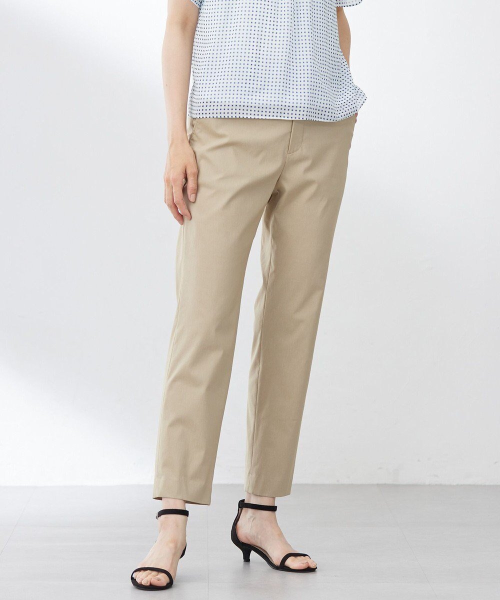【ジェイ プレス/J.PRESS】の【洗える】セルロースリネンストレッチ テーパード パンツ インテリア・キッズ・メンズ・レディースファッション・服の通販 founy(ファニー) 　ファッション　Fashion　レディースファッション　WOMEN　パンツ　Pants　春　Spring　洗える　Washable　カットソー　Cut And Sew　シンプル　Simple　スタイリッシュ　Stylish　ストレッチ　Stretch　ダウン　Down　テーパード　Tapered　リラックス　Relax　S/S・春夏　Ss・Spring/Summer　NEW・新作・新着・新入荷　New Arrivals　夏　Summer　エレガント 上品　Elegant　ベージュ系|ID: prp329100004522761 ipo3291000000031992549