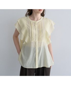【イェッカ ヴェッカ/YECCA VECCA】 シアーラッフルブラウス人気、トレンドファッション・服の通販 founy(ファニー) ファッション Fashion レディースファッション WOMEN トップス・カットソー Tops/Tshirt シャツ/ブラウス Shirts/Blouses NEW・新作・新着・新入荷 New Arrivals おすすめ Recommend シアー Sheer スリーブ Sleeve フェミニン Feminine フレンチ French ポケット Pocket ラッフル Raffle 夏 Summer 春 Spring S/S・春夏 Ss・Spring/Summer |ID:prp329100004522765