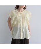 【イェッカ ヴェッカ/YECCA VECCA】のシアーラッフルブラウス Yellow|ID: prp329100004522765 ipo3291000000031992559