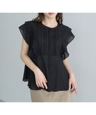 【イェッカ ヴェッカ/YECCA VECCA】のシアーラッフルブラウス Black|ID: prp329100004522765 ipo3291000000031992566