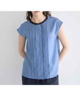 【イェッカ ヴェッカ/YECCA VECCA】 配色タックデザインブラウス人気、トレンドファッション・服の通販 founy(ファニー) ファッション Fashion レディースファッション WOMEN トップス・カットソー Tops/Tshirt シャツ/ブラウス Shirts/Blouses NEW・新作・新着・新入荷 New Arrivals おすすめ Recommend スキッパー Skipper ノースリーブ No Sleeve フロント Front プリーツ Pleats ボックス Box ボトム Bottom ポケット Pocket 夏 Summer 春 Spring S/S・春夏 Ss・Spring/Summer |ID:prp329100004522767