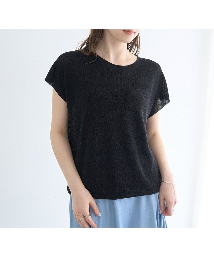 【イェッカ ヴェッカ/YECCA VECCA】のクルーネックラメシアーニット インテリア・キッズ・メンズ・レディースファッション・服の通販 founy(ファニー) https://founy.com/ ファッション Fashion レディースファッション WOMEN トップス・カットソー Tops/Tshirt ニット Knit Tops NEW・新作・新着・新入荷 New Arrivals スリーブ Sleeve セーター Sweater フレンチ French ボトム Bottom ポケット Pocket エレガント 上品 Elegant 夏 Summer 春 Spring S/S・春夏 Ss・Spring/Summer 畦 Ridge |ID: prp329100004522778 ipo3291000000031992645