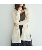 【イェッカ ヴェッカ/YECCA VECCA】のスリットミドル丈カーディガン Ivory|ID: prp329100004522780 ipo3291000000031992666