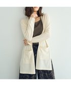 【イェッカ ヴェッカ/YECCA VECCA】のスリットミドル丈カーディガン Ivory|ID: prp329100004522780 ipo3291000000032390779