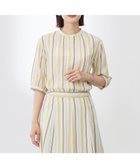 【ジェイ プレス/J.PRESS】の【洗える】ランダムストライプ ブラウス ベージュストライプ系|ID: prp329100004522782 ipo3291000000031992685