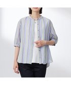 【ジェイ プレス/J.PRESS】の【洗える】ランダムストライプ ブラウス サックスストライプ系|ID: prp329100004522782 ipo3291000000031992687