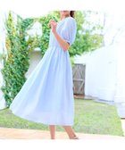 【フェルゥ/Feroux】の【洗える】ギャザーデザインパフスリーブワンピース スカイブルー系|ID: prp329100004522784 ipo3291000000033414391