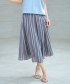 【ジェイ プレス/J.PRESS】の【洗える】ランダムストライプ スカート ネイビーストライプ系|ID: prp329100004522786 ipo3291000000032674348