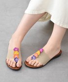 【インター ショシュール/INTER-CHAUSSURES】の【ITALIAN SHOEMAKERS】センターフラワートングサンダル ベージュ|ID: prp329100004522790 ipo3291000000032586076