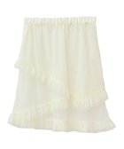 【アースミュージックアンドエコロジー/earth music&ecology】のドットチュールスカート Off White|ID: prp329100004522796 ipo3291000000031992779