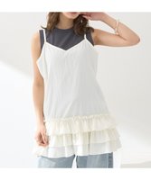 【アースミュージックアンドエコロジー/earth music&ecology】の裾フリルキャミワンピース 人気、トレンドファッション・服の通販 founy(ファニー) ファッション Fashion レディースファッション WOMEN ワンピース Dress キャミワンピース No Sleeve Dresses NEW・新作・新着・新入荷 New Arrivals おすすめ Recommend キャミソール Camisole スリム Slim フリル Frills ボトム Bottom ポケット Pocket ワイド Wide 夏 Summer 春 Spring S/S・春夏 Ss・Spring/Summer |ID:prp329100004522805