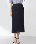 【ジェイ プレス/J.PRESS】の【洗える】シャンブレーサテン ナロー スカート ネイビー系|ID: prp329100004522821 ipo3291000000031992931