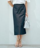 【ジェイ プレス/J.PRESS】の【洗える】シャンブレーサテン ナロー スカート ネイビーシャンブレー系|ID: prp329100004522821 ipo3291000000032674353