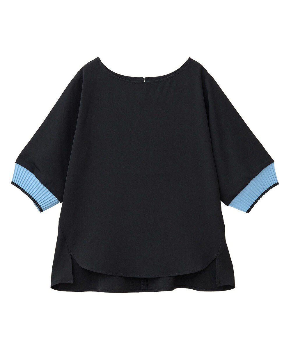 【イェッカ ヴェッカ/YECCA VECCA】の袖プリーツラウンドヘムブラウス インテリア・キッズ・メンズ・レディースファッション・服の通販 founy(ファニー) 　ファッション　Fashion　レディースファッション　WOMEN　トップス・カットソー　Tops/Tshirt　シャツ/ブラウス　Shirts/Blouses　NEW・新作・新着・新入荷　New Arrivals　シンプル　Simple　プリーツ　Pleats　ボックス　Box　ボトム　Bottom　ポケット　Pocket　夏　Summer　春　Spring　S/S・春夏　Ss・Spring/Summer　Black|ID: prp329100004522826 ipo3291000000031992965