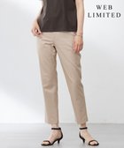 【ジェイ プレス/J.PRESS】の【WEB限定・洗える】シャンブレーサテン テーパード パンツ 【WEB限定】ベージュ系|ID: prp329100004522829 ipo3291000000031992982