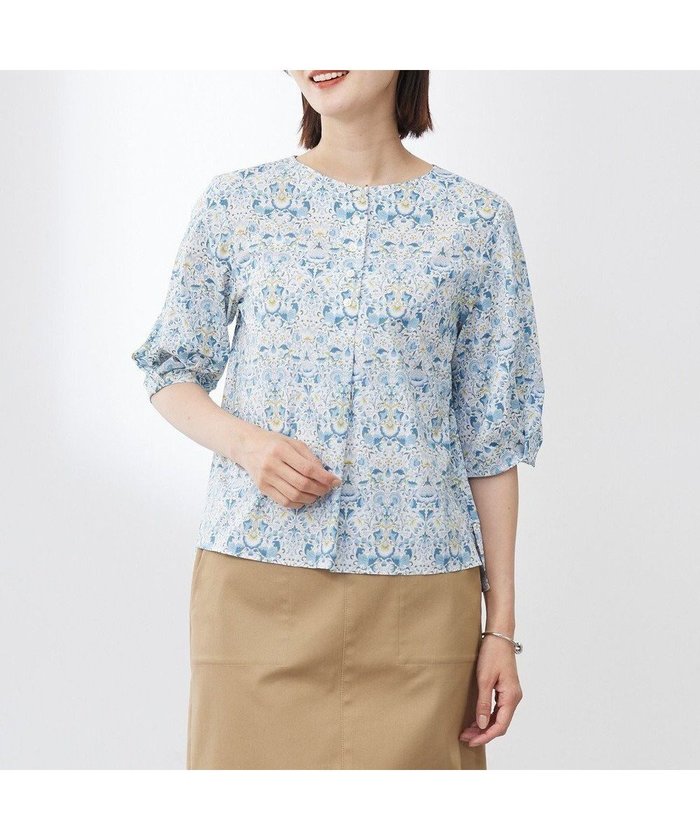 【ジェイ プレス/J.PRESS】の【洗える】LIBERTY ボートネック ブラウス インテリア・キッズ・メンズ・レディースファッション・服の通販 founy(ファニー) https://founy.com/ ファッション Fashion レディースファッション WOMEN トップス・カットソー Tops/Tshirt シャツ/ブラウス Shirts/Blouses インド India 春 Spring 洗える Washable コレクション Collection シンプル Simple 人気 Popularity フラワー Flower フロント Front プリント Print ミックス Mix リネン Linen A/W・秋冬 Aw・Autumn/Winter・Fw・Fall-Winter S/S・春夏 Ss・Spring/Summer NEW・新作・新着・新入荷 New Arrivals 夏 Summer エレガント 上品 Elegant |ID: prp329100004522833 ipo3291000000031993015