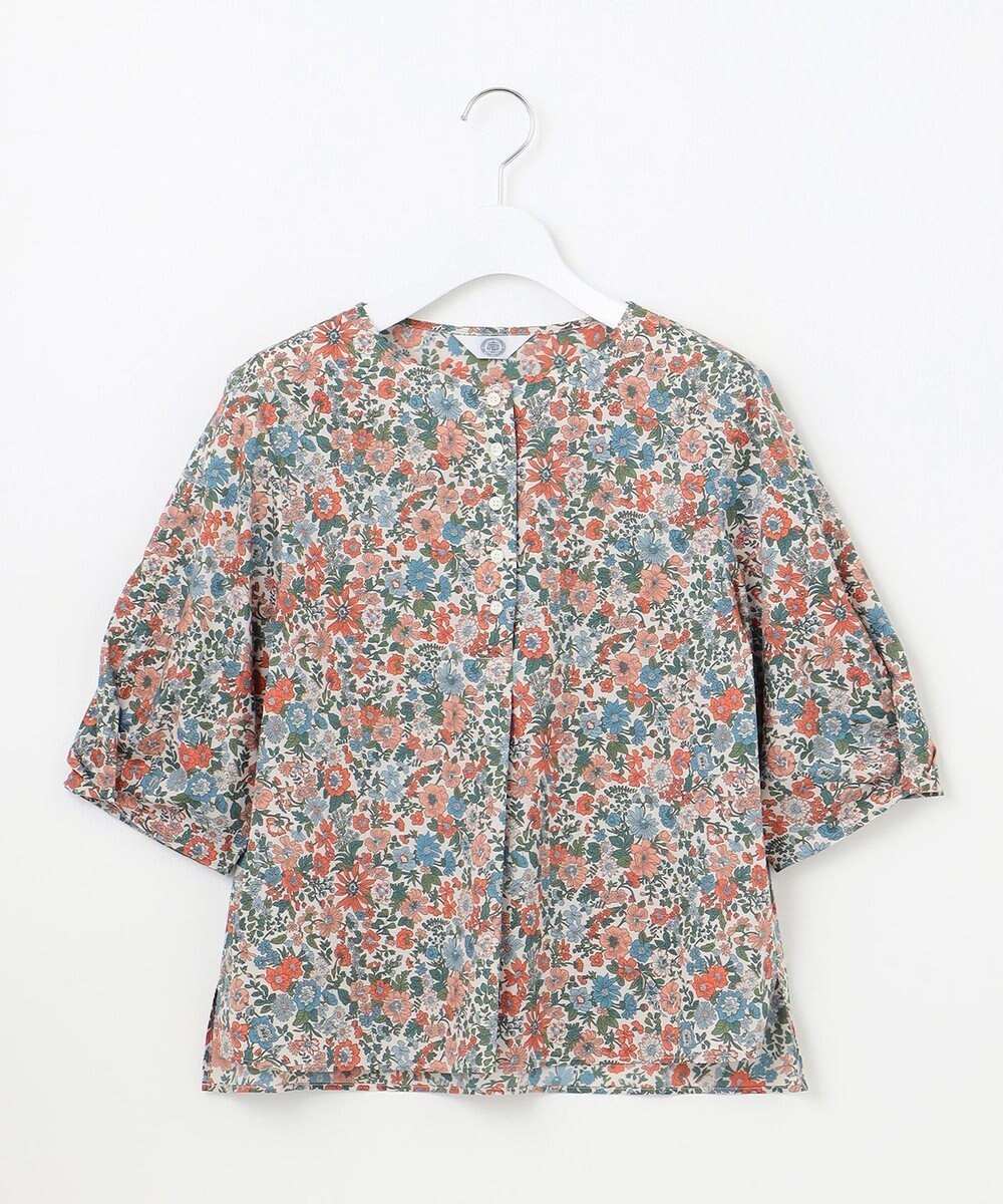 【ジェイ プレス/J.PRESS】の【洗える】LIBERTY ボートネック ブラウス インテリア・キッズ・メンズ・レディースファッション・服の通販 founy(ファニー) 　ファッション　Fashion　レディースファッション　WOMEN　トップス・カットソー　Tops/Tshirt　シャツ/ブラウス　Shirts/Blouses　インド　India　春　Spring　洗える　Washable　コレクション　Collection　シンプル　Simple　人気　Popularity　フラワー　Flower　フロント　Front　プリント　Print　ミックス　Mix　リネン　Linen　A/W・秋冬　Aw・Autumn/Winter・Fw・Fall-Winter　S/S・春夏　Ss・Spring/Summer　NEW・新作・新着・新入荷　New Arrivals　夏　Summer　エレガント 上品　Elegant　ピンク系|ID: prp329100004522833 ipo3291000000031993020