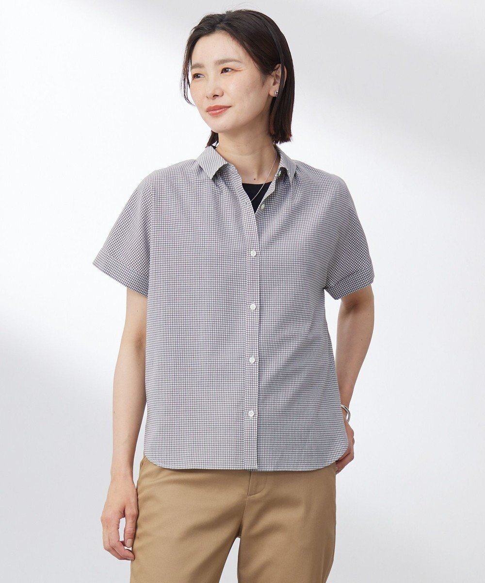 【ジェイ プレス/J.PRESS】の【洗える】SHEER ギンガム シャツ ブラウス インテリア・キッズ・メンズ・レディースファッション・服の通販 founy(ファニー) 　ファッション　Fashion　レディースファッション　WOMEN　トップス・カットソー　Tops/Tshirt　シャツ/ブラウス　Shirts/Blouses　NEW・新作・新着・新入荷　New Arrivals　ギャザー　Gather　ギンガム　Gingham　クラシカル　Classical　スリーブ　Sleeve　チェック　Check　フレンチ　French　エレガント 上品　Elegant　夏　Summer　春　Spring　S/S・春夏　Ss・Spring/Summer　洗える　Washable　秋　Autumn/Fall　オフ×ブラック系|ID: prp329100004522835 ipo3291000000031993037