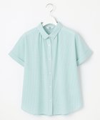 【ジェイ プレス/J.PRESS】の【洗える】SHEER ギンガム シャツ ブラウス オフ×アクアグリーン系|ID: prp329100004522835 ipo3291000000031993040