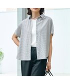 【ジェイ プレス/J.PRESS】の【洗える】SHEER ギンガム シャツ ブラウス オフ×ブラック系|ID: prp329100004522835 ipo3291000000032736109