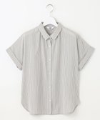 【ジェイ プレス/J.PRESS】の【洗える・接触冷感】ドビー強撚ストライプ シャツ ブラウス グレー×ネイビー系|ID: prp329100004522841 ipo3291000000031993098