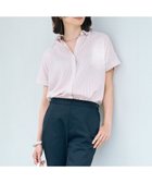 【ジェイ プレス/J.PRESS】の【洗える・接触冷感】ドビー強撚ストライプ シャツ ブラウス オフ×ピンク×ネイビー系|ID: prp329100004522841 ipo3291000000032685975
