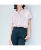 【ジェイ プレス/J.PRESS】の【洗える・接触冷感】ドビー強撚ストライプ シャツ ブラウス オフ×ピンク×ネイビー系|ID: prp329100004522841 ipo3291000000033617643