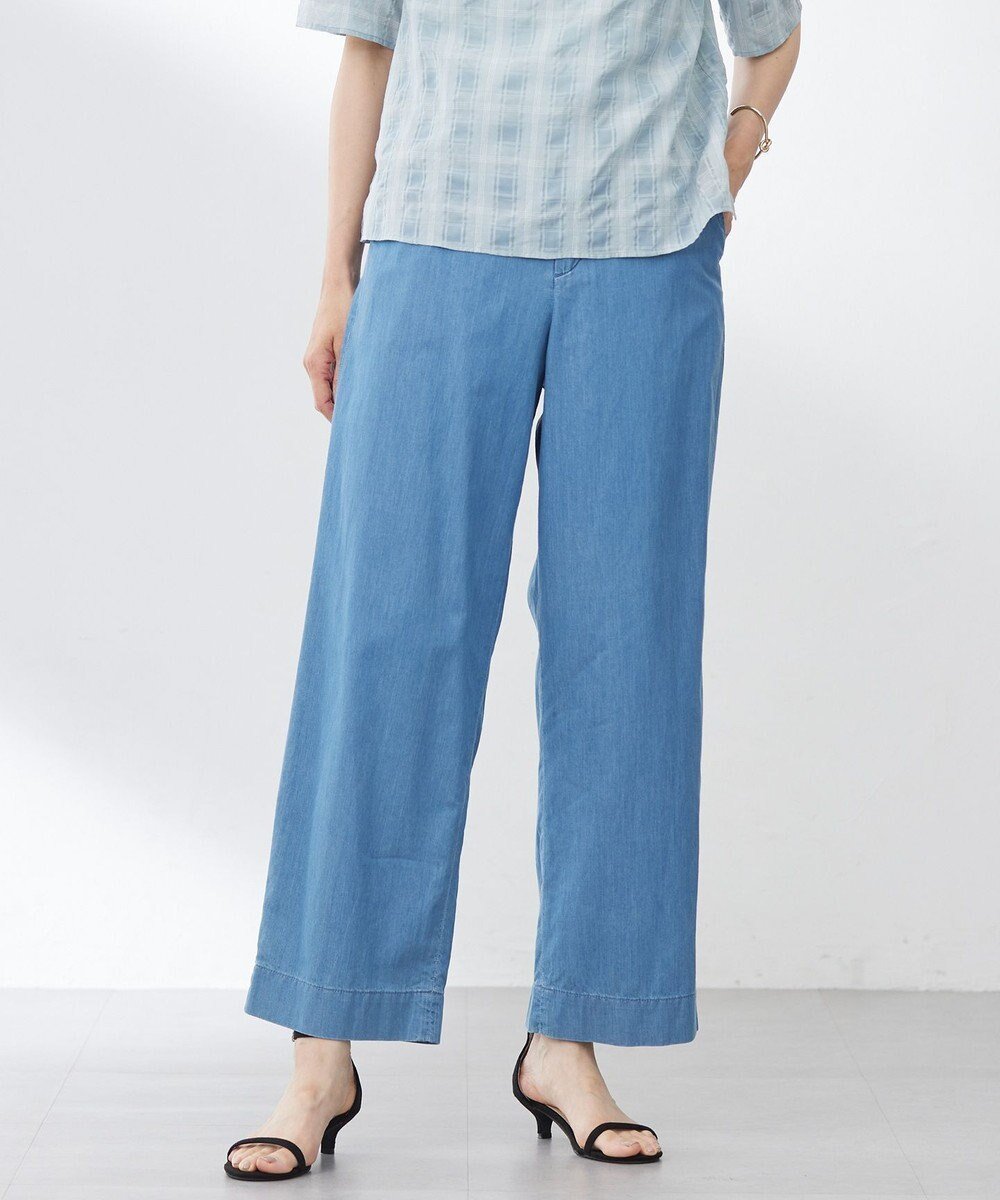 【ジェイ プレス/J.PRESS】の【洗える】4oz Light Denim ストレート パンツ インテリア・キッズ・メンズ・レディースファッション・服の通販 founy(ファニー) 　ファッション　Fashion　レディースファッション　WOMEN　パンツ　Pants　デニムパンツ　Denim Pants　インディゴ　Indigo　春　Spring　洗える　Washable　シルケット　Mercerization　ストレート　Straight　デニム　Denim　フィット　Fit　フロント　Front　ワイド　Wide　S/S・春夏　Ss・Spring/Summer　NEW・新作・新着・新入荷　New Arrivals　夏　Summer　エレガント 上品　Elegant　ブリーチ系|ID: prp329100004522852 ipo3291000000031993160