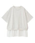 【グリーンパークス/Green Parks】の裾フリルドッキング5分袖プルオーバー Oatmeal|ID: prp329100004522858 ipo3291000000031993195