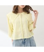 【アースミュージックアンドエコロジー/earth music&ecology】のビッグカラー刺繍ブラウス Yellow|ID: prp329100004522872 ipo3291000000031993288