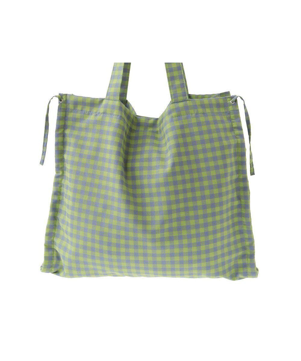 【グリーンパークス/Green Parks】の・QUON ギンガムリボントート インテリア・キッズ・メンズ・レディースファッション・服の通販 founy(ファニー) 　ファッション　Fashion　レディースファッション　WOMEN　バッグ　Bag　NEW・新作・新着・新入荷　New Arrivals　おすすめ　Recommend　カラフル　Colorful　ギンガム　Gingham　シンプル　Simple　チェック　Check　フォルム　Form　ポケット　Pocket　リボン　Ribbon　Green|ID: prp329100004522883 ipo3291000000031993367