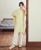 【アースミュージックアンドエコロジー/earth music&ecology】のレーヨンビッグシャツチュニック Lime Green|ID: prp329100004522899 ipo3291000000031993458