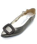 【ヌーベルローブオウ/nouvelleRobe Ou】の【本革・高反発】Buckle Ornament ポインテッドパンプス シルバー|ID: prp329100004522908 ipo3291000000031993508