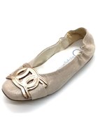 【ヌーベルローブオウ/nouvelleRobe Ou】の新色追加【本革・高反発】Chain Buckle Ornament スクエアトゥパンプス ベージュメタリック|ID: prp329100004522909 ipo3291000000033656810