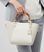 【ジェイ プレス/J.PRESS】の2wayバンブーバッグ グレージュ×オフ系|ID: prp329100004522912 ipo3291000000032737305
