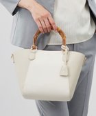 【ジェイ プレス/J.PRESS】の【2way】バンブー バッグ グレージュ×オフ系|ID: prp329100004522912 ipo3291000000033643145