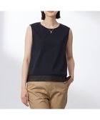 【ジェイ プレス/J.PRESS】の【洗える】ノースリーブスムースジャージー レース カットソー ネイビー系|ID: prp329100004522916 ipo3291000000031993543