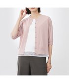【ジェイ プレス/J.PRESS】の【洗える・抗菌防臭】COTTON ACETATE DRY クルーネック カーディガン ピンク系|ID: prp329100004522926 ipo3291000000031993600