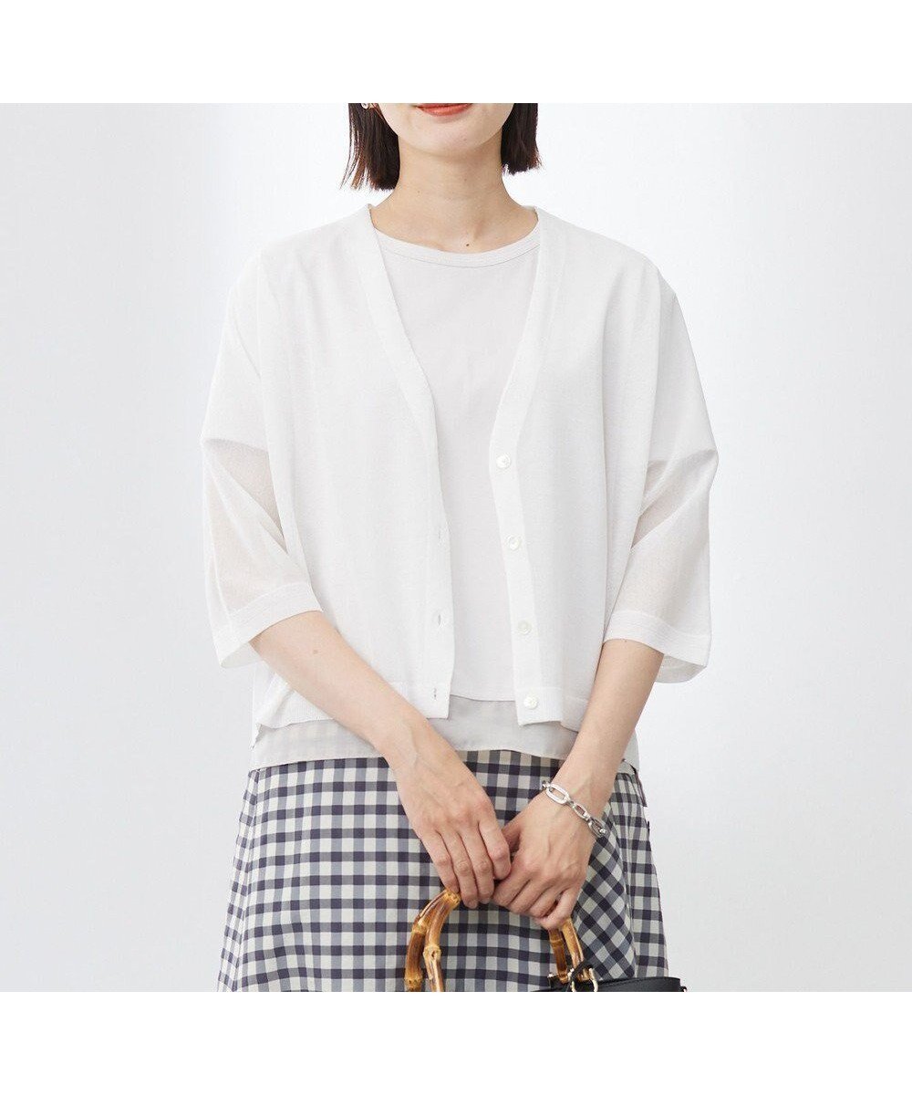 【ジェイ プレス/J.PRESS】の【WEB限定カラーあり・洗える】SHEER LIGHT KNIT Vネック カーディガン インテリア・キッズ・メンズ・レディースファッション・服の通販 founy(ファニー) 　ファッション　Fashion　レディースファッション　WOMEN　トップス・カットソー　Tops/Tshirt　ニット　Knit Tops　カーディガン　Cardigans　Vネック　V-Neck　春　Spring　洗える　Washable　カーディガン　Cardigan　シアー　Sheer　シルク　Silk　ドレープ　Drape　羽織　Haori　S/S・春夏　Ss・Spring/Summer　NEW・新作・新着・新入荷　New Arrivals　夏　Summer　エレガント 上品　Elegant　ビジネス 仕事 通勤　Business　オフ系|ID: prp329100004522931 ipo3291000000031993626